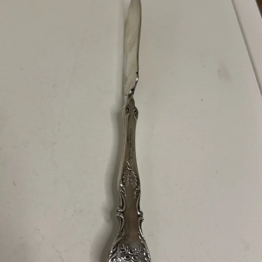 Vintage Silver Plated Spoon & Butter Knife Mixed Flatware Lot of 5